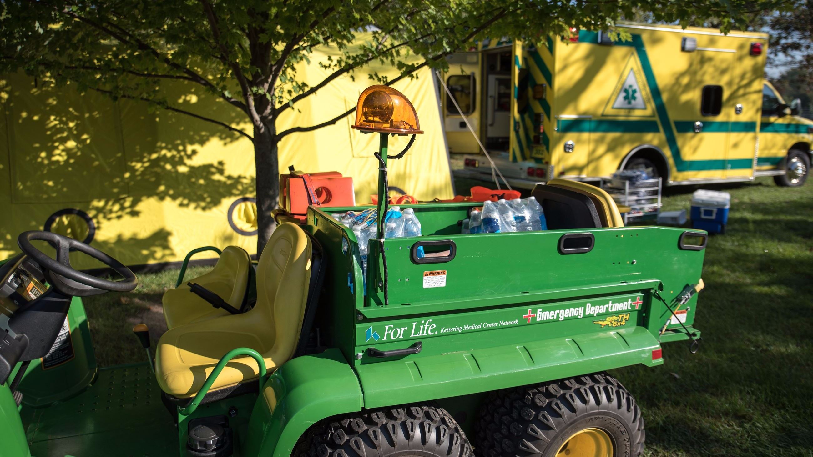 John Deere Gator and Tipp City EMS Ambulance