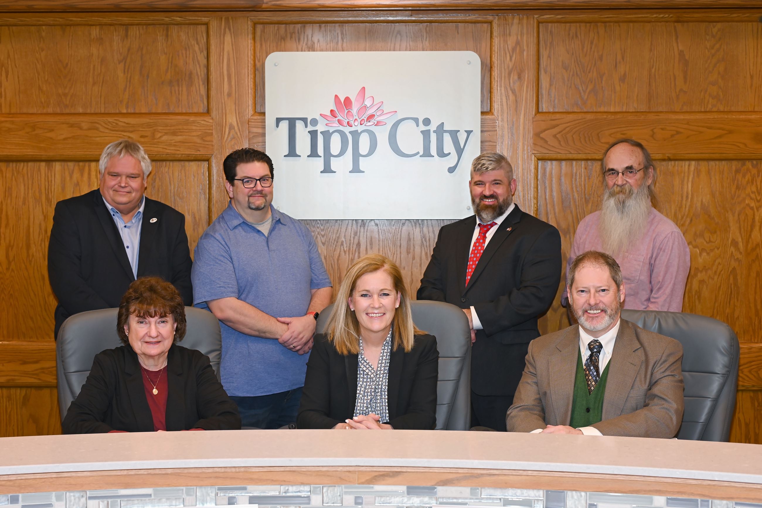 City Council Group on Dais